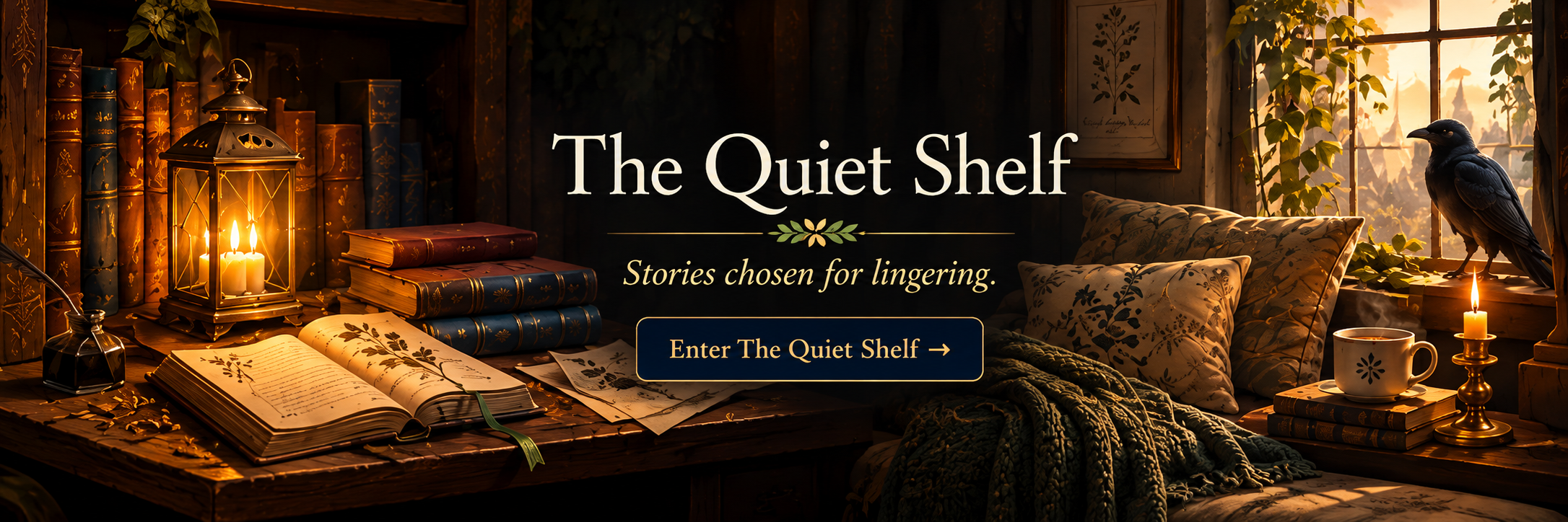 The Quiet Shelf — Stories chosen for lingering.