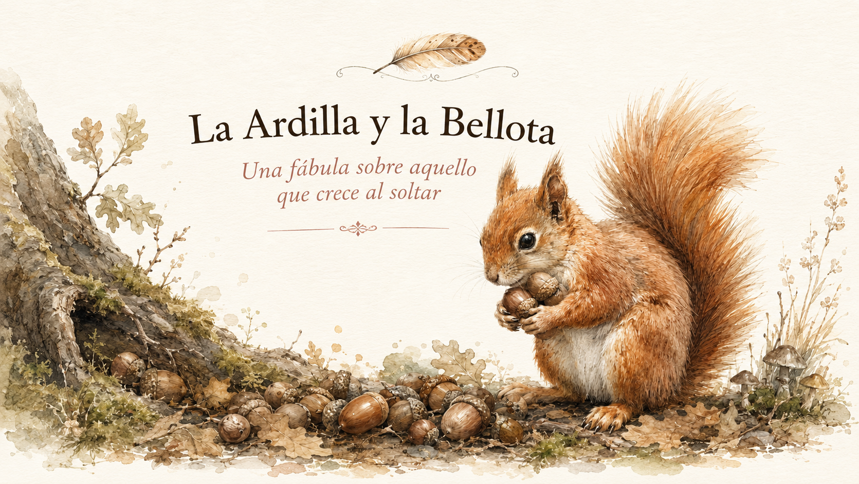 La ardilla y la bellota