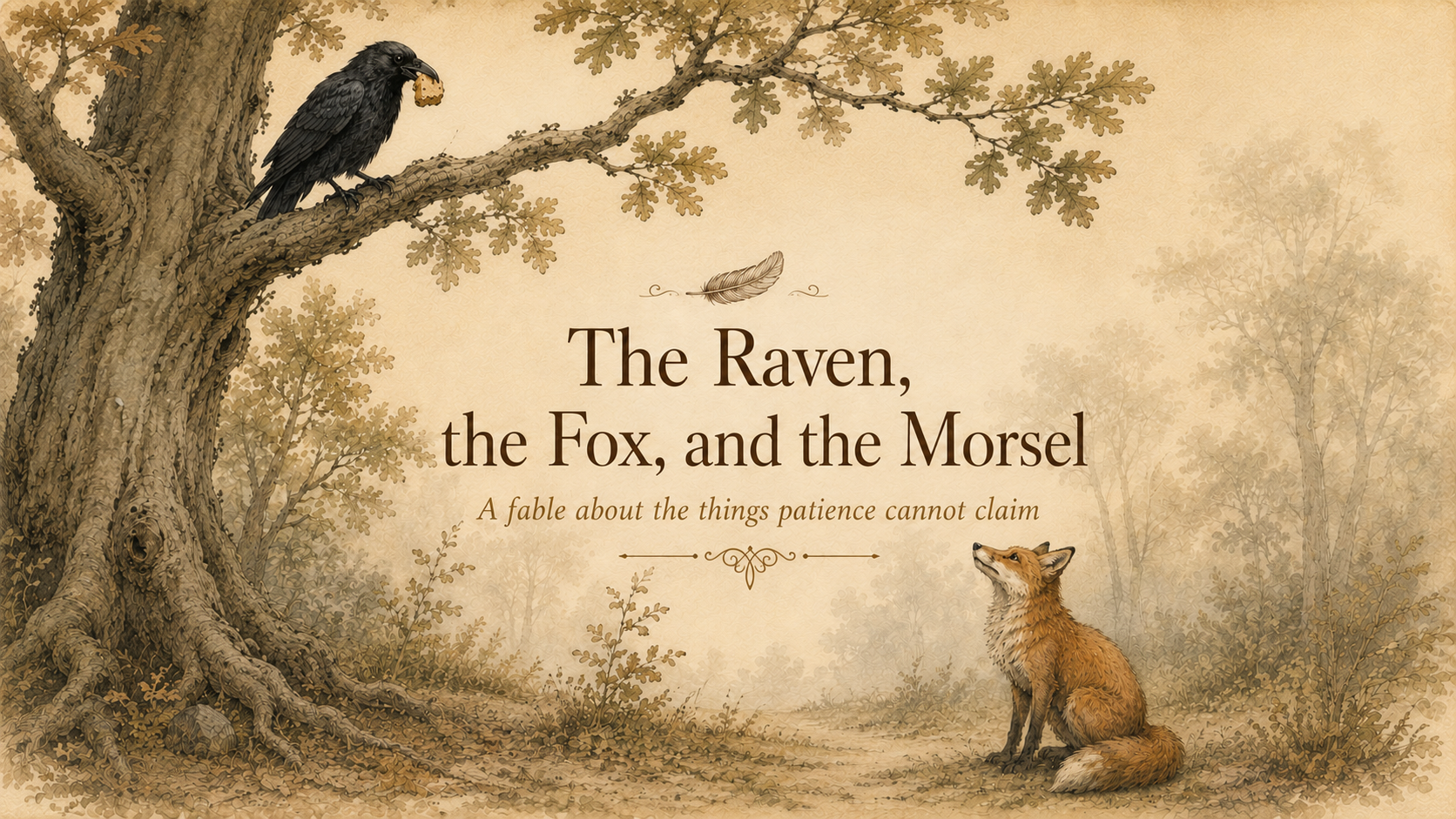 The Raven, the Fox, and the Morsel
