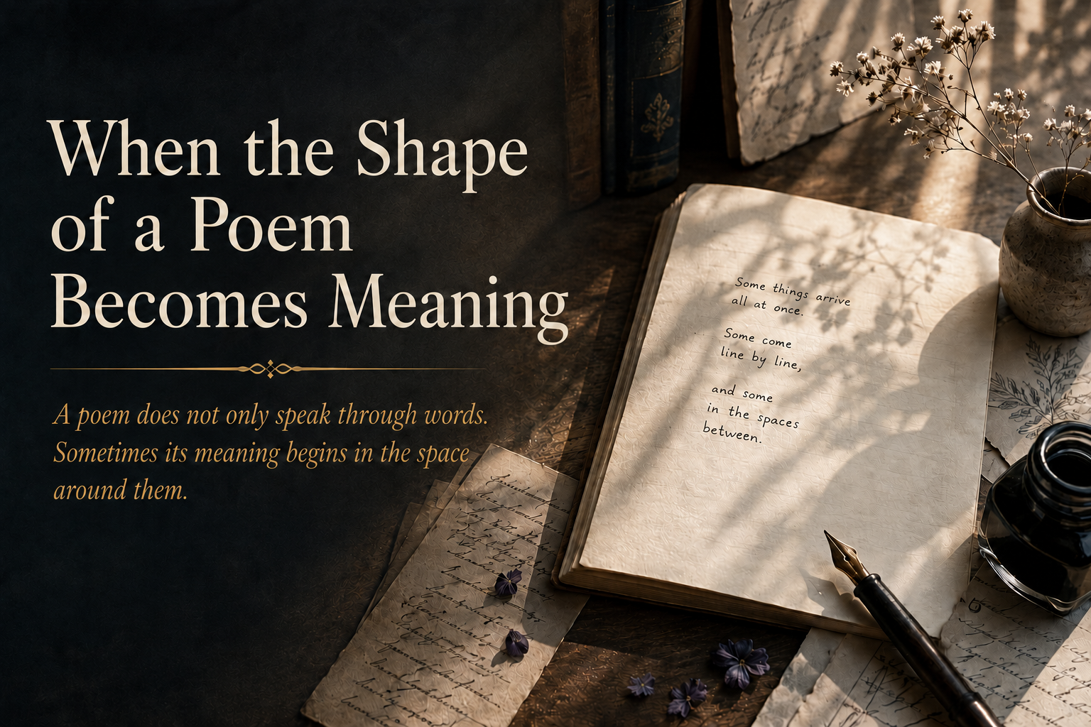 When the Shape of a Poem Becomes Meaning
