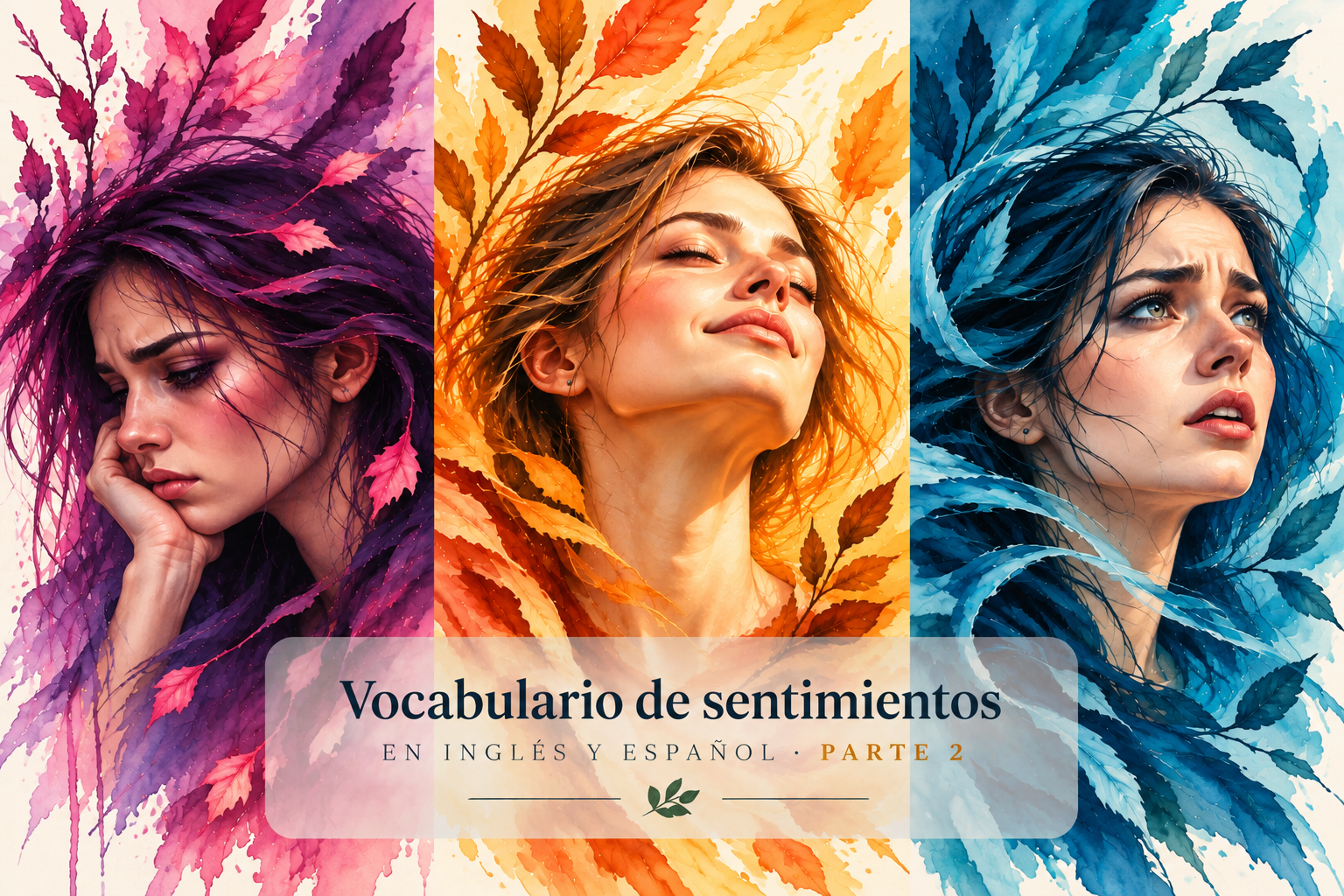Vocabulario de sentimientos en inglés y español — Parte 2