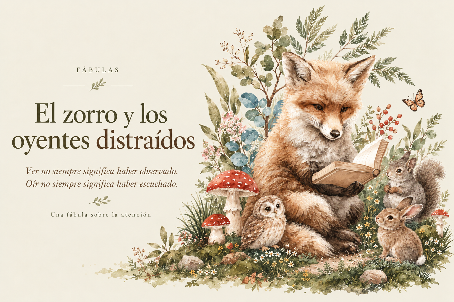 El zorro y los oyentes distraídos